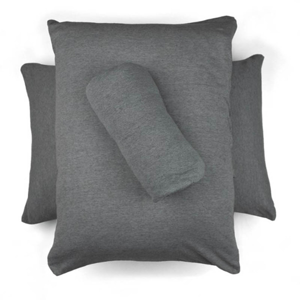 Jogo De Cama Buettner King Malha Mescla 3 Peças Cinza