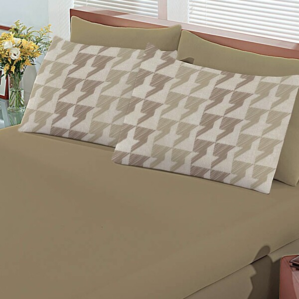 Jogo De Cama Buettner Queen Amon Malha 3 Peças Basic Bege