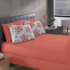 Jogo De Cama Buettner Queen Malha Basic Elba 3 Pçs Bordo