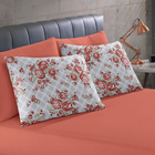 Jogo De Cama Buettner Queen Malha Basic Elba 3 Pçs Bordo