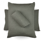 Jogo De Cama Buettner Queen Malha Mescla 3 Peças Bege