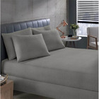 Jogo De Cama Buettner Queen Malha Mescla 3 Peças Bege