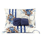 Jogo De Cama Cancún Floral Marinho Queen 03 Peças - Percal 12