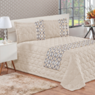 Jogo De Cama Capadócia Casal Queen Kit 6 Peças Areia Cotex