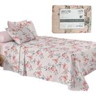 Jogo De Cama Casal 120 Fios Super Cotton Duplo 4 Peças Camesa