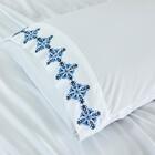 Jogo De Cama Casal 300 Fios Com Bordado 4 Peças Cor:mosaic