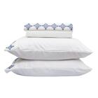 Jogo De Cama Casal 300 Fios Com Bordado 4 Peças Cor:mosaic