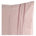 Jogo De Cama Casal 300 Fios Com Bordado 4 Peças Cor:rose Stri