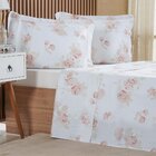 Jogo De Cama Casal 3 Pçs 200 Fios 100% Algodão 140x190x30cm C