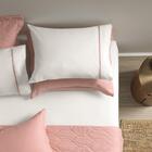 Jogo De Cama Casal 3 Pçs Liam Percal 180 Fios Karsten - Branc