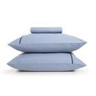 Jogo De Cama Casal 3 Pçs Liam Percal 180 Fios Karsten - Branc