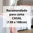 Jogo De Cama Casal 4 Peças Lençol Com Elástico 100 Algodão Pe