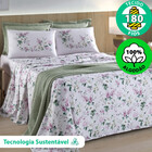 Jogo De Cama Casal 4 Peças Lençol Com Elástico 100 Algodão Pe