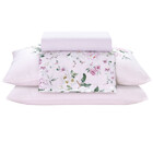 Jogo De Cama Casal 4 Peças Lençol Com Elástico 100 Algodão Pe