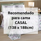 Jogo De Cama Casal 4 Peças Lençol Com Elástico 100 Algodão Pe