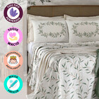 Jogo De Cama Casal 4 Peças Lençol Com Elástico 100 Algodão Pe