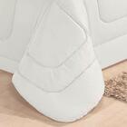 Jogo De Cama Casal 6 Peças Com Edredom E Lençol Branco Casa D