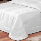 Jogo De Cama Casal 6 Peças Com Edredom E Lençol Branco Casa D