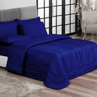 Jogo De Cama Casal 6 Peças Com Edredom E Lençol Casa Dona Azu