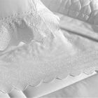 Jogo De Cama Casal Altenburg Bordados Em Cetim 300 Fios Clair