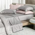 Jogo De Cama Casal Altenburg Cetim 300 Fios Allure Cinza