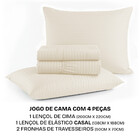 Jogo De Cama Casal Com 4 Peças Micropercal Acetinado Bf Colch