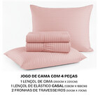 Jogo De Cama Casal Com 4 Peças Micropercal Acetinado Bf Colch