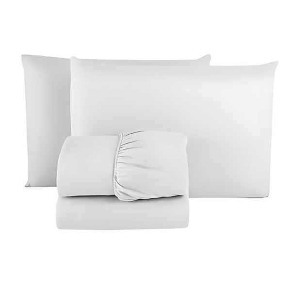Jogo De Cama Casal Duplo Premium Plus Branco 100% Algodão