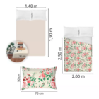 Jogo De Cama Casal Duplo Premium Plus Vania 100% Algodão