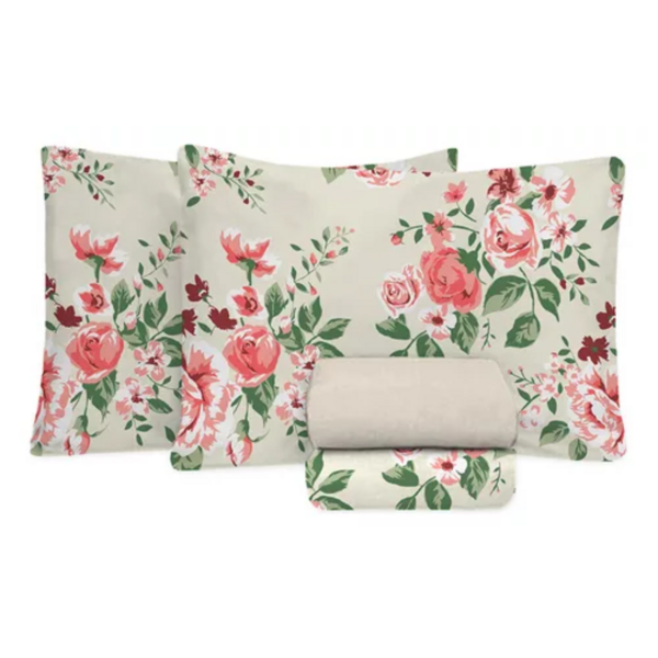 Jogo De Cama Casal Duplo Premium Plus Vania 100% Algodão