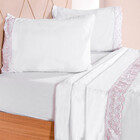 Jogo De Cama Casal Em Poliéster Broderie Microfibra Bene Casa