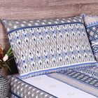 Jogo De Cama Casal Estampado Isis 03 Peças - Azul Cor 07