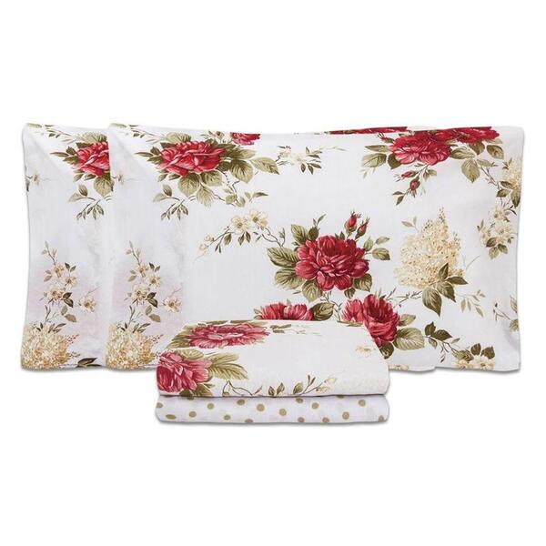 Jogo De Cama Casal King Estampado Percal 160 Fios 04 Peças Co