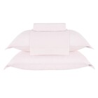 Jogo de Cama Casal King Size Algodão 150 Fios Rosa Buddemeyer