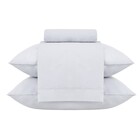 Jogo de Cama Casal King Size Algodão 200 Fios Cinza Buddemeyer