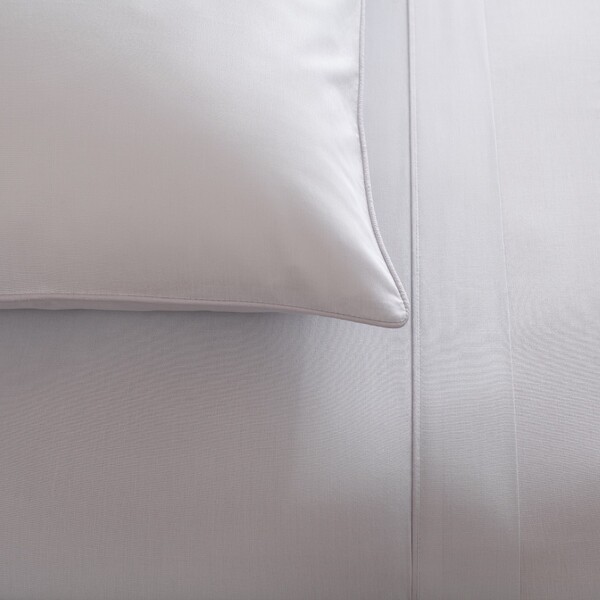 Homescapes - Federa senza bordi in raso a righe, 100% cotone