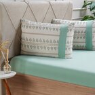 Jogo De Cama Casal Malha 3 Pçs Bella Cama New 138x188cm Verde