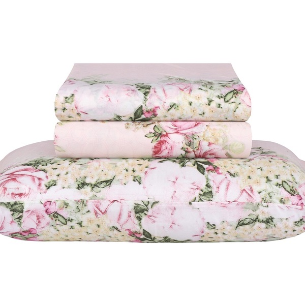 Jogo De Cama Casal Microfibra Paco Milano Leucacia