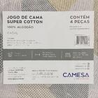 Jogo De Cama Casal Nilo Super Cotton Duplo 4 Peças Camesa 1.0