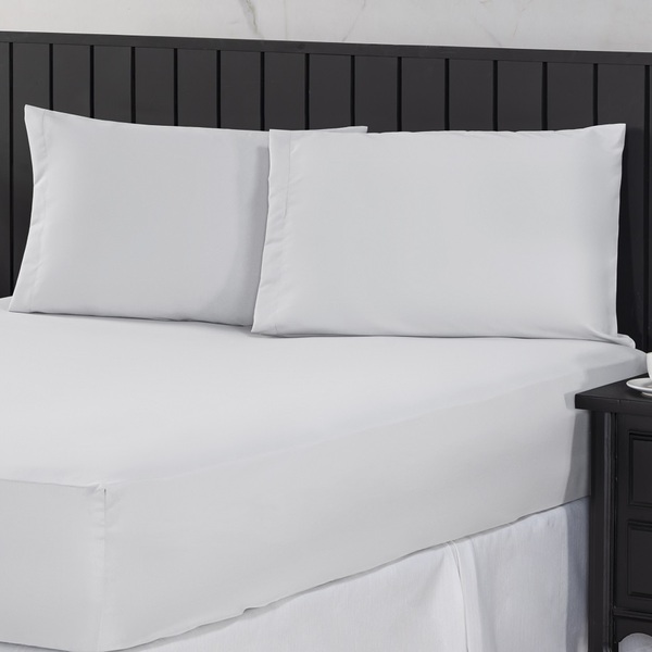 Jogo De Cama Casal Padrão 400 Fios Percal 03 Peças Com Barra