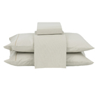 Jogo de Cama Casal Padro 4 Peas Algodo 150 Fios Bege Beca Decor