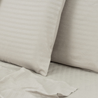 Jogo de Cama Casal Padro Stripes 4 Peas Polister Bege Beca Decor