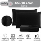 Jogo De Cama Casal Queen 400 Fios Percal 03 Peças Com Barra