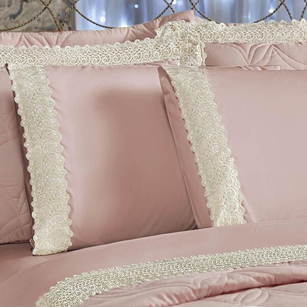 Jogo De Cama Casal Queen 4 Peças Rosê