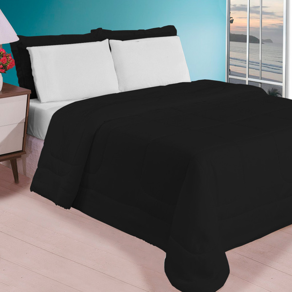 Jogo De Cama Casal Queen 5 Peças Edredom Lençol Fronhas 400 F
