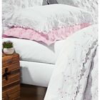 Jogo De Cama Casal Queen Nuance 04 Peças Bordado 100% Algodão