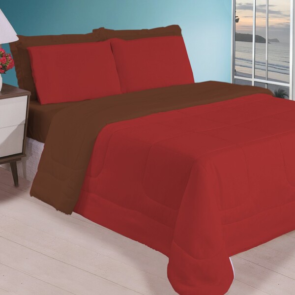 Jogo De Cama Casal queen Para Calor De Verão Com Edredom Fron