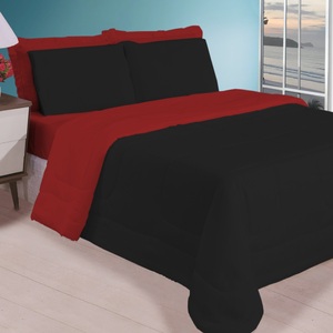 Jogo De Cama Casal Queen Para Calor De Verão Com Edredom Lençol