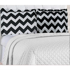 Jogo De Cama Chevron Casal Queen 3pçs Com Porta Travesseiros