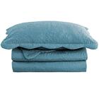 Jogo De Cama Colcha King Fiore Azul Microfibra 3 Peças - Came